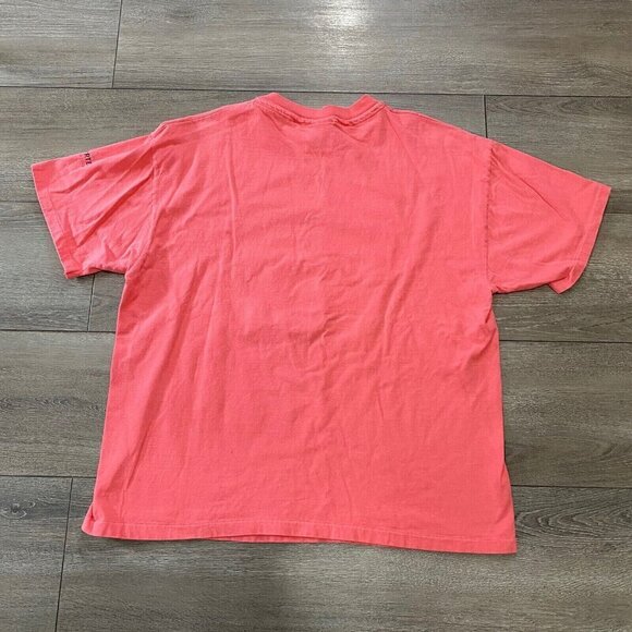 Vintage Jamaica T Shirt Size XL 90s Hanes Beefy Single Stitch Pink 1996 - Picture 2 of 6